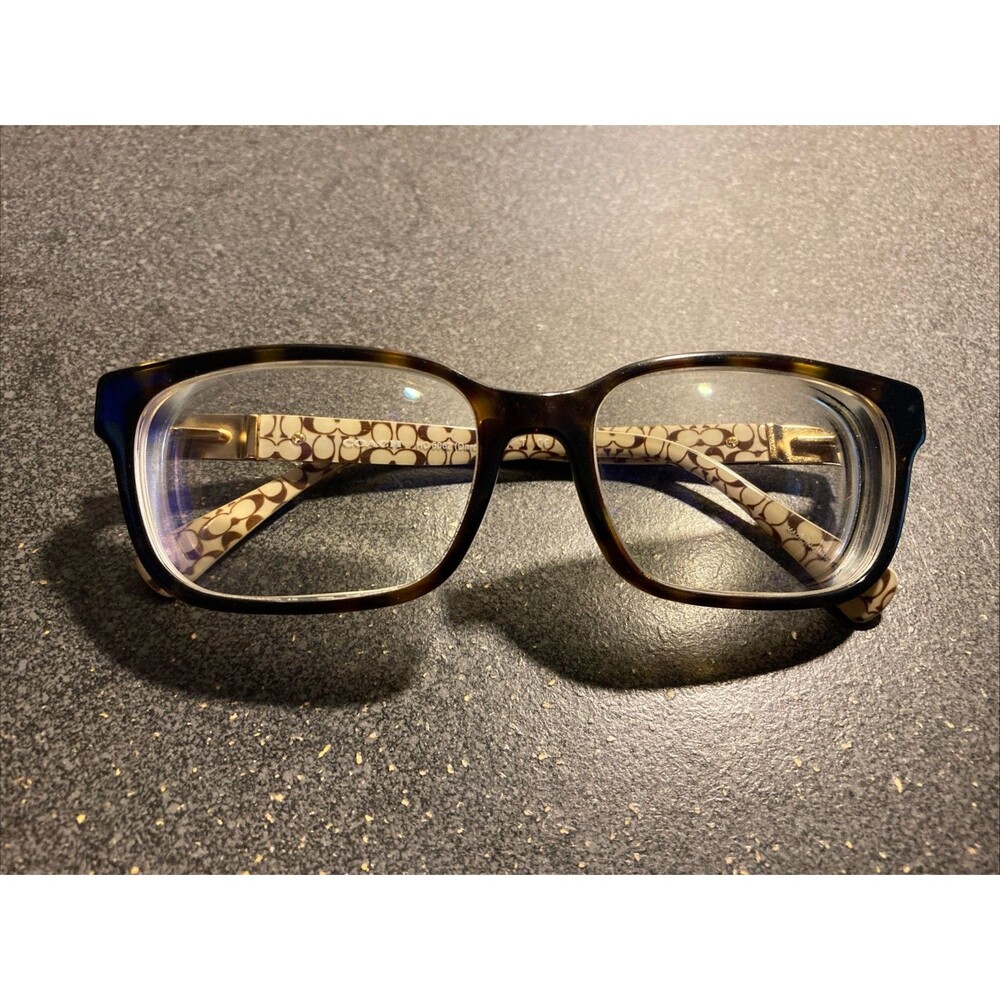 Coach Eyeglasses HC 6062 DARCY 5262 51-16-135 Dark Tortoise Sig C. FRAMES ONLY!